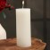 Candle-cylinder aromatic "jasmine", 6x15 cm