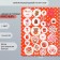Decor for creativity cardboard "Chips and buttons. Red" 24 pcs 13x16.5cm