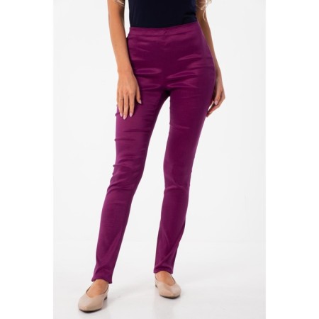 Female trousers, size 46, fuchsia color-1