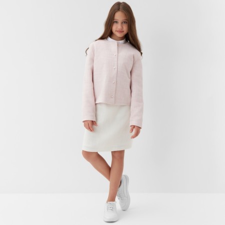 Жакет для девочки, MINAKU :Party Dress, цвет розовый, рост 152 см-6
