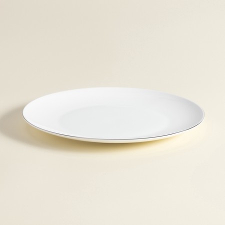 Sl Home “Cascon” plates, d = 27 cm, set 2 pcs, bone porcelain, white-4