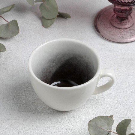 Porcelain cup Magistro "Siam", 250 ml, color gray color