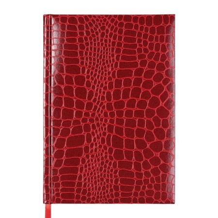 Dated diary 2025, Devente. Flag, Attomex. Arkona, solid cover of boomvinyl with foam, liesse, block 70 g/m2, red