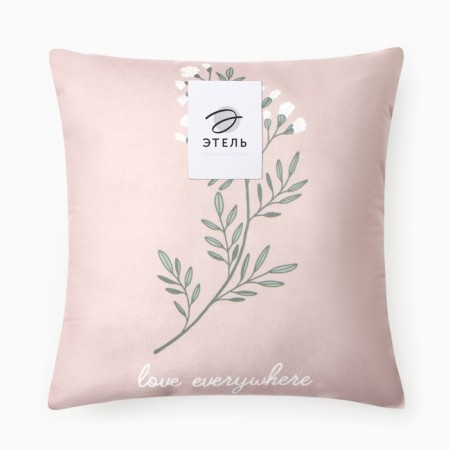 Ethel pillow "Love EVERYWHERE" 40X40 cm, velor, 100% p/e-4