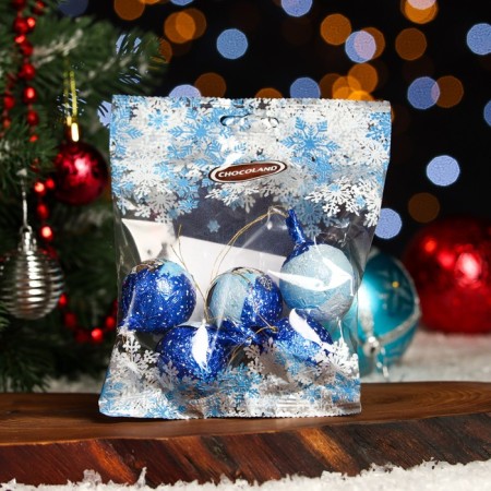 Chocolate figures from milk chocolate "Balls. Snow Palace ", in a package, 63 g