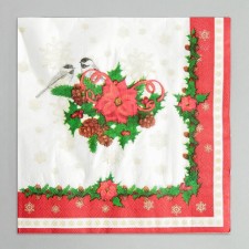 Paper “Birds” napkins, set 20 pcs., 33x33 cm