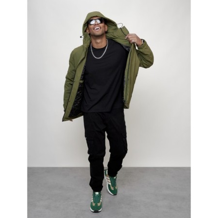 Male spring jacket, size 50, green color-14