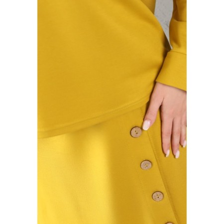 Female suit, size 54, mustard color-2