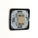 Luazon Lighting "Orion" switch, 10 A, 1 key, hidden, black