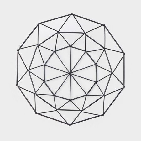 Fruitor Dolyana "Geometry", 26 × 26 × 8 cm, black color-2