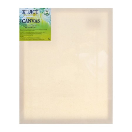 Canvas on the subframe, cotton 100%, 60 x 50 x 2 cm, acrylic soil, fine -grained, 280 g/m²