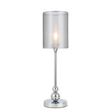 Прикроватная лампа Evoluce. SLE107104-01. Pazione. 1х40 Вт, E14, 16х16х58 см, цвет хром