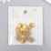 Decor for creativity Plastic "Flower-sun lilac" set 12 pcs 1.4x1.4 cm, mix