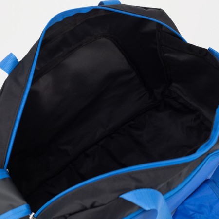 Sports bag with zipper, without lining, 2 outer pockets, black color/Vasilent-2