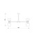 Suspended lamp 60W, 16XE27, 51x86 cm, chrome