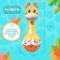 Musical toy "Funny giraffes", sound, light, yellow color