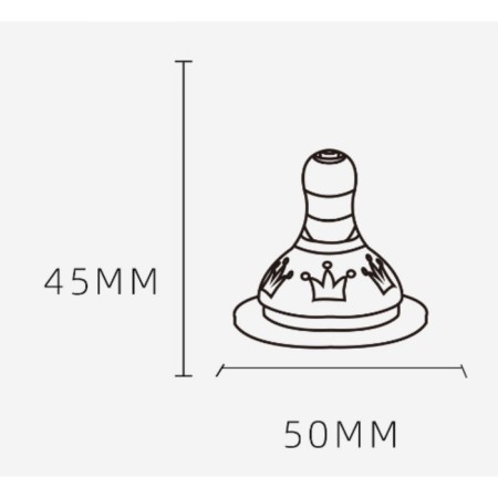 A nipple for a bottle, +3 months, medium stream, classic throat 35mm. (packing 20pcs)-4