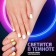 Nail rubbing is fluorescent, set 3 jars, with applicators, blue/yellow/green color
