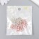 Decor for creativity plastic "Flower with pearl" pink, gold 0.3x1.8x1.8 cm