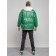 Eco -leather jacket men, size 54, green color