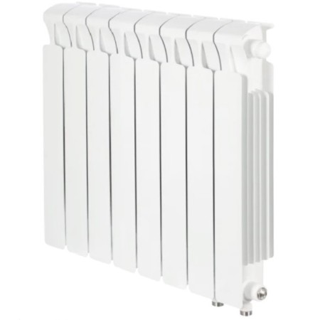 Bimetallic radiator Rifar Monolit Ventil MVR, 500x100 mm, 8 sections, lower right catch