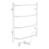 Electric towel Zein PE-05, Victoria, 400x600 mm, 4 crossbars, white