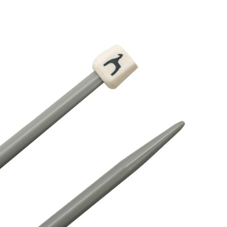 Knitting knitting straight aid 8.00 mm/35cm, plastic, 2 pcs-2