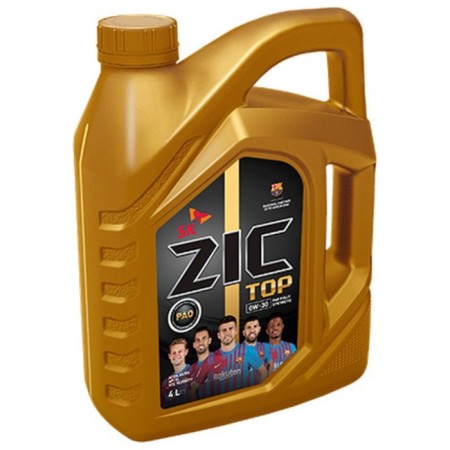 Motor oil ZIC TOP 0W-30, API SL ACEA A7/B7, A5/B5, synthetic, 4 liters