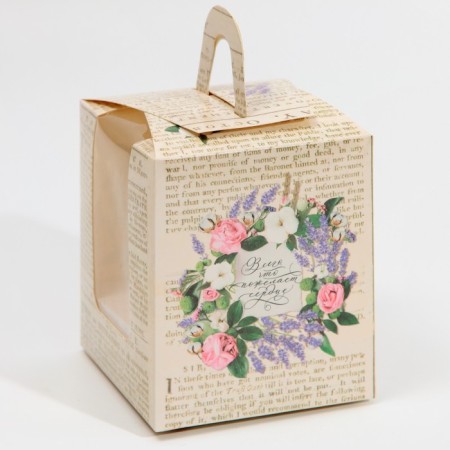 Capley box, confectionery packaging, 1 cell “What the heart wishes”, 9 x 9 x 11 cm-2