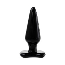 Анальная пробка Sexus Glass, стекло, цвет чёрный, 11 см, d=4 см
