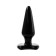 Anal plug Sexus Glass, glass, black color, 11 cm, d = 4 cm