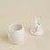 Bank for storing bulk products SL Home "Forest Rabbit", 7.5 × 16 cm, white color
