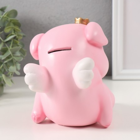 The piggy bank "Pig Princess" height is 14 cm, width 12 cm, length 15 cm.-4