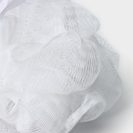 Washcloth - body ball of Cupellia spa, 30 g, white color-2