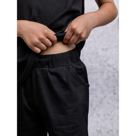 Shorts for a boy, height 104 cm, black color-1