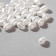 Plastic beads "pearls", set 100 pcs., 0.5 × 0.7 × 0.5 cm, white color