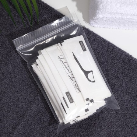Tooth thread in a plastic holder, individual packaging, involuntary, set of 30 pcs.