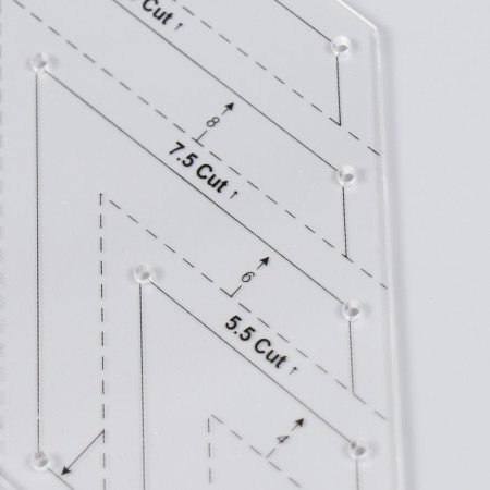 Patchwark ruler plastic 45 ° "rhombus"-2