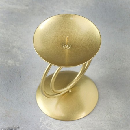 Sunset "Sunset" Metal for one candle, 8.3x11 cm, gold-3