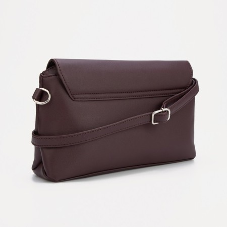 Magnet bag bag, long belt, burgundy color-1
