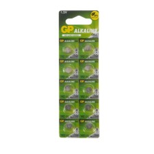 Alkalin battery GP, LR41 (G3, V3GA, LR4, 192) -10BL, 1.5V, blister, 10 pcs.
