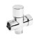 Zein Z748 divertor, for the mixer, brass body, chromium color