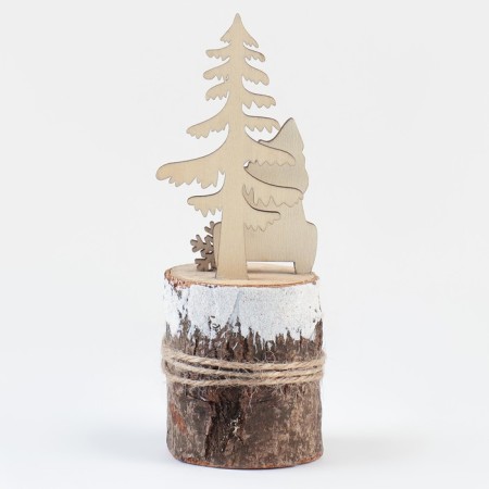 New Year's decor "New Year's car on the stump" 7 × 7 × 17 cm-5