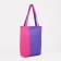 Textile bag on lightning, raspberry/lilac color