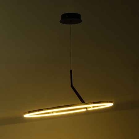 Lamp with DDD "Holly" LED 48W 3000-6000K black and gold 60x60x22 cm-8