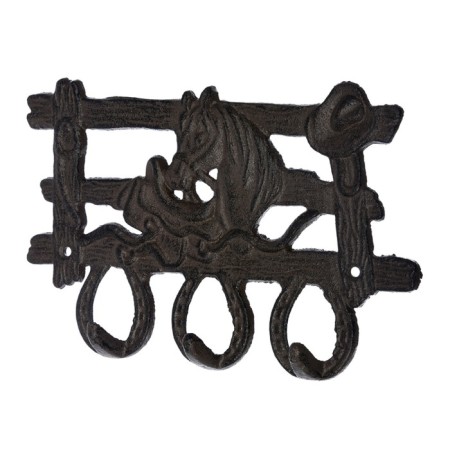 Blumen Haus hanger "Ranch", wall, decorative, 3 hooks, 16x25x3 cm-2