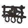 Blumen Haus hanger "Ranch", wall, decorative, 3 hooks, 16x25x3 cm
