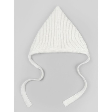 Hat on the ties Children's Amarobaby Pure Love Elf, size 38-40 cm, milk color-6