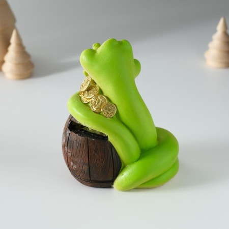 Piglite Polystone "Snake with wealth" MIX 8.5x6x10.5 cm-4