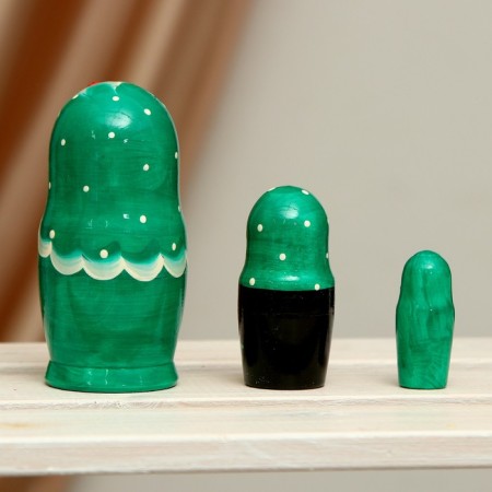 Nesting doll 3 in 1 (color and pattern may differ), mix-1